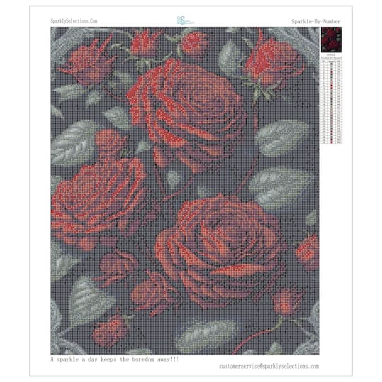 Sparkly Selections Gothic Rose Round Premium Diamond Painting Kit
